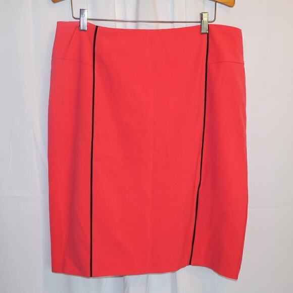 New York & Co Size Medium Red Skirt, knee length, fully lined, zipper - Picture 1 of 13